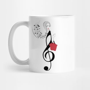 Fashion music lady Mug